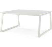 Стол офисный Kobor TR/2-100/140 white/premium 217393