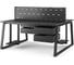 Стол офисный Kobor TR/2-100/140 black/wood 217123 2