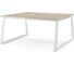 Стол офисный Kobor TR/2-120/120 white/natural 217450 1