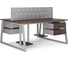 Стол офисный Kobor TR/2-120/120 aluminum/charlston 217367 2