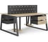Стол офисный Kobor TR/2-120/120 black/natural 217138 2