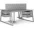 Стол офисный Kobor TR/2-120/120 aluminum/chicago 217304 2