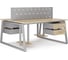 Стол офисный Kobor TR/2-100/140 aluminum/natural 217352 2