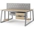 Стол офисный Kobor TR/2-100/140 aluminum/natural 217352 3