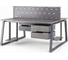 Стол офисный Kobor TR/2-100/140 graphite/chicago 217206 3