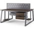 Стол офисный Kobor TR/2-100/120 graphite/charlston 217262 3