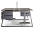Стол офисный Kobor TR/2-100/120 graphite/charlston 217262 4