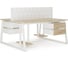 Стол офисный Kobor TR/2-100/140 white/natural 217456 2