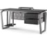Стол офисный Kobor TB-100/80 aluminum/wood 214842 2
