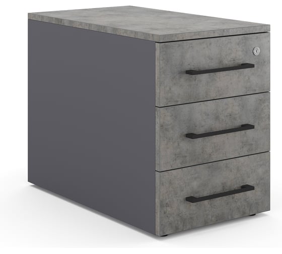 Тумба приставная Kobor TS3-40/60 graphite/chicago 221584