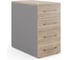 Тумба приставная Kobor TS4-40/50 aluminum/natural 220630 1
