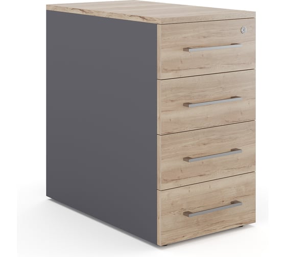 Тумба приставная Kobor TS4-40/50 graphite/natural 220606