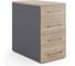 Тумба приставная Kobor TS4-40/50 graphite/natural 220606 1