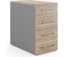 Тумба приставная Kobor TS4-40/70 aluminum/natural 220632