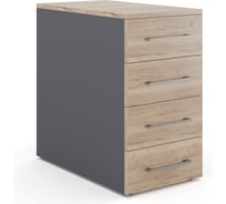 Тумба приставная Kobor TS4-40/80 graphite/natural 220609