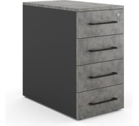 Тумба приставная Kobor TS4-40/80 black/chicago 221643