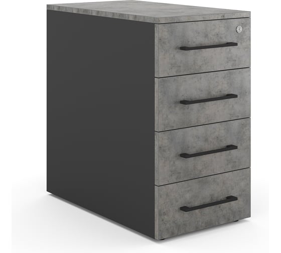Тумба приставная Kobor TS4-40/80 black/chicago 221643