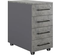 Тумба мобильная Kobor TМ4-40/70 graphite/chicago 221666