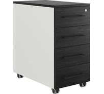 Тумба мобильная Kobor TМ4-40/80 white/wood 221715