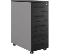 Тумба мобильная Kobor TМ5-40/60 aluminum/wood 221770