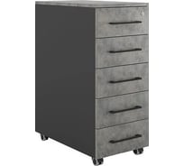 Тумба мобильная Kobor TМ5-40/60 black/chicago 221722