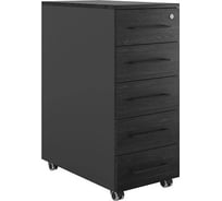 Тумба мобильная Kobor TМ5-40/60 black/wood 221732