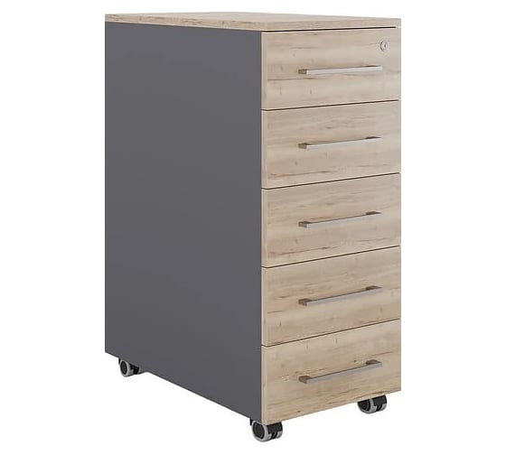 Тумба мобильная Kobor TМ5-40/60 graphite/natural 220707