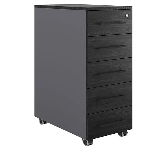 Тумба мобильная Kobor TМ5-40/60 graphite/wood 221751