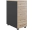 Тумба мобильная Kobor TМ5-40/70 black/natural 220684 1