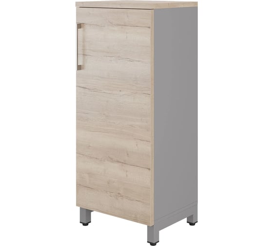 Шкаф распашной Kobor HR/3-45/60/M aluminum/natural 220971