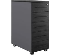Тумба мобильная Kobor TМ5-40/80 graphite/wood 221753