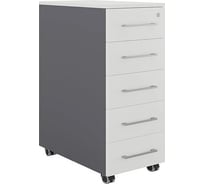 Тумба мобильная Kobor TМ5-40/80 graphite/premium 220701