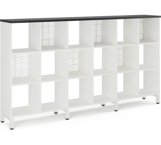 Стеллажная система Kobor SQ-3Х6 white/wood 221522