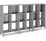 Стеллажная система Kobor SQ-3Х6 aluminum/chicago 221519 1