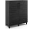 Шкаф распашной Kobor HR/3-90/40/M black/wood 221860 1