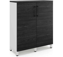 Шкаф распашной Kobor HR/3-90/40/M white/wood 221920