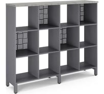 Стеллажная система Kobor SQ-3Х4 graphite/chicago 221509