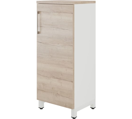 Шкаф распашной Kobor HR/3-45/60/M white/natural 221006