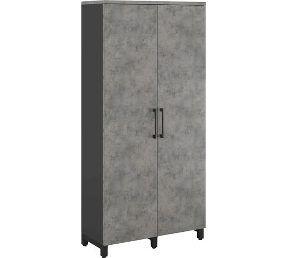 Шкаф распашной Kobor HR/2-90/40/M black/chicago 221797