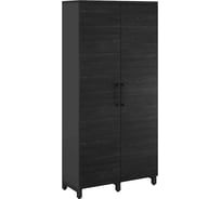 Шкаф распашной Kobor HR/2-90/40/M black/wood 221800