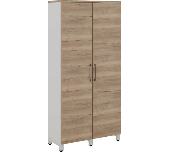 Шкаф распашной Kobor HR/2-90/40/M white/natural 220856