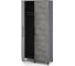 Шкаф распашной Kobor HR/2-90/40/M graphite/chicago 221812 2