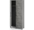 Шкаф распашной Kobor HR/2-90/40/M aluminum/chicago 221827 2