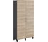 Шкаф распашной Kobor HR/2-90/60/M black/natural 220779 1