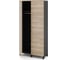 Шкаф распашной Kobor HR/2-90/60/M black/natural 220779 2