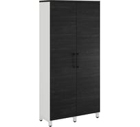 Шкаф распашной Kobor HR/2-90/60/M white/wood 221846