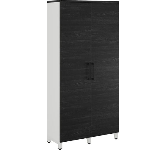 Шкаф распашной Kobor HR/2-90/60/M white/wood 221846