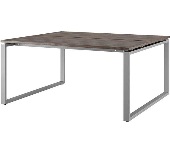 Стол офисный Kobor O1/2-100/120 white/wood 217012