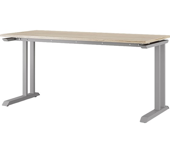 Стол офисный Kobor L1-120/60 aluminum/natural 211938