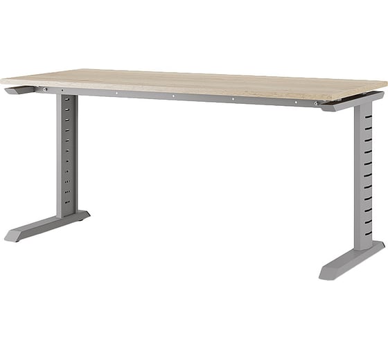 Стол офисный Kobor L2-160/60 aluminum/natural 212356